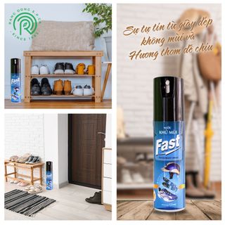 Xịt khử mùi đa năng Fast 125ml khử mùi hôi trong giày vớ, nón bảo hiểm, xe ô tô, khử mùi thuốc lá và thức ăn hiệu quả lên đến 24h - SPCa000001