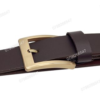Dây nịt nam giả da cao cấp DHM-510 | Mặt khoá kim bản vuông to thời trang | Bảo hành 12 tháng