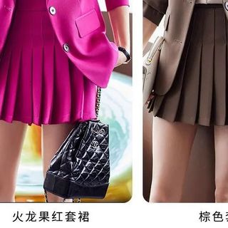 Bộ Vest Nữ 02 LỚP SV 09 sành điệu,quý phái Tay dài Top Nâu