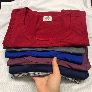 Áo ba lỗ nam vải mè Size m l xl xxl Ri 2222 Tách nửa ri được, áo thể thao nữ
