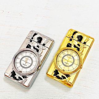 BẬT LỬA KHÈ ĐỒNG HỒ HÌNH RỒNG CÓ ĐÈN LED - XÀI GAS