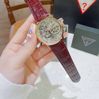 ĐỒNG HỒ NAM CAO CẤP GUE S GW0570G DÂY DA MẶT GIẢ CƠ THỂ THAO 1
