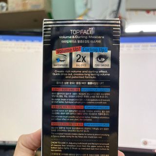 Mascara TopFace Không Lem Không Trôi Không Vón Cục - 12 gam
