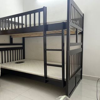 Giường tầng trẻ em có hộc kéo 1.2m x 1.93m xuất khẩu | Mã: BF 013HK | Giường Tầng DAV