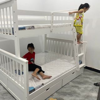 Giường tầng trẻ em có hộc kéo 1.4m x 1.93m xuất khẩu | Mã: BF 168 | Giường Tầng DAV