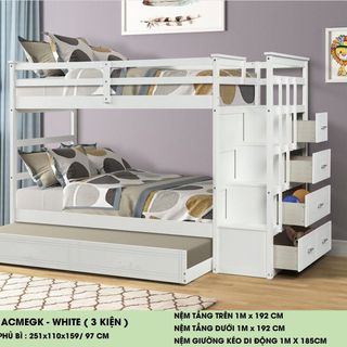 Giường hai tầng 1m x 1.92m xuất khẩu - Mã: BS ACEGK | Giường Tầng DAV