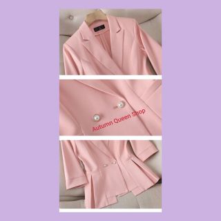 Bộ Vest Nữ 02 LỚP SV 05 phong cách Hàn Quốc sang trọng,quý phái Tay ngắn