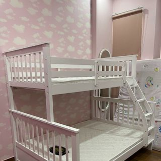 Giường hai tầng có hộc kéo 1m - 1.4M x 1.93m xuất khẩu | Mã: BF 128 | Giường Tầng DAV