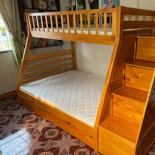 Giường tầng trẻ em có hộc kéo 1.4m x 1.93m xuất khẩu | Mã: BF 192 | Giường Tầng DAV