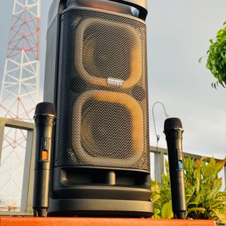 Loa Karaoke Bluetooth Đèn Led RGB Temeisheng 6620D Công Suất 200W Thiết Kế Sang Trọng Đẳng Cấp Kèm 2 Micro Karaoke Hát Nhẹ Vang Sâu