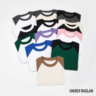 Áo Thun Trơn, Áo Thun Cổ Tròn, Áo Thun Tay Ngắn, Áo Thun Cotton Oversize Raglan 100%
