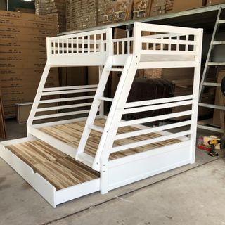 Giường tầng trẻ em có hộc kéo 1.4m x 1.93m xuất khẩu | Mã: BF 129 | Giường Tầng DAV