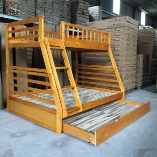 Giường tầng trẻ em có hộc kéo 1.4m x 1.93m xuất khẩu | Mã: BF 129 | Giường Tầng DAV