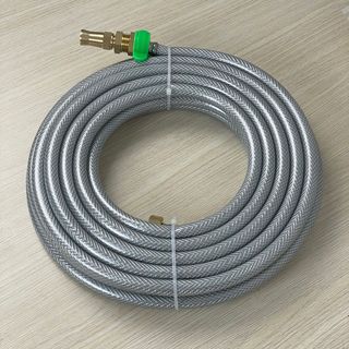 [Bộ 3m] Dây xịt rửa xe tưới cây, chất lượng nhựa dẻo 2 lớp có sợi polyester gia cường / sẵn vòi xịt tăng áp đồng thau và ren trong 21 kết nối vòi nước