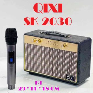 Loa Bluetooth Karaoke Qixi SK 2030, Tặng Kèm 1 Tay Mic Không Dây CỰC HAY giá sỉ
