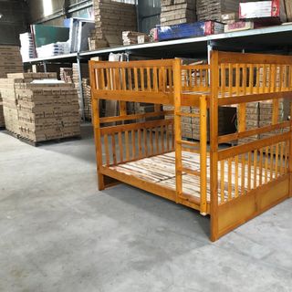 Giường tầng trẻ em có hộc kéo 1.4m x 1.93m xuất khẩu | Mã: BF 015HK | Giường Tầng DAV