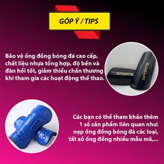 Bảo vệ ống đồng bóng đá, thiết kế 2 lớp với tấm lót cực êm, giảm chất thương tối đa, bó ống chân giá rẻ