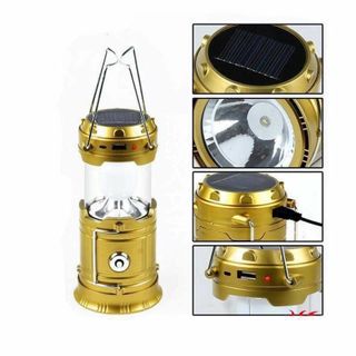 Đèn Cắm Trại Rút Sạc Tích Điện Siêu Sáng Đa Năng, Đèn Tích Điện Năng Lượng Mặt Trời Có Cổng Usb Cho Điện Thoại Tiện Dụng