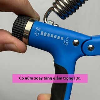 Kìm bóp luyện cơ tay, có lò xo tăng giảm trọng lực, tích hợp bộ đếm số tự động, dụng cụ tập tay tại nhà