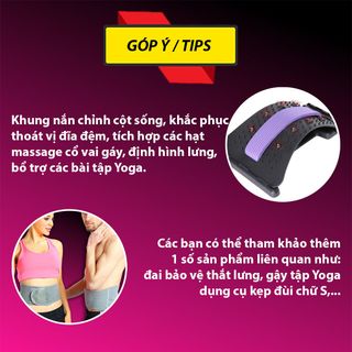 Tấm định hình cột sống, khắc phục thoát vị, nâng cấp các hạt nhỏ massage cổ vai gáy, dụng cụ nắn chỉnh cột sống lưng