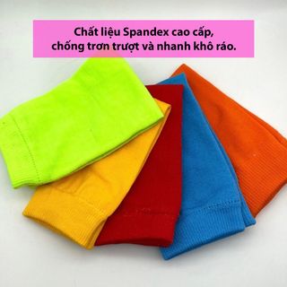Tất ống đồng đá bóng, vớ xỏ ống chân thể thao, chất cotton siêu co dãn, vớ bảo vệ ống đồng giá rẻ