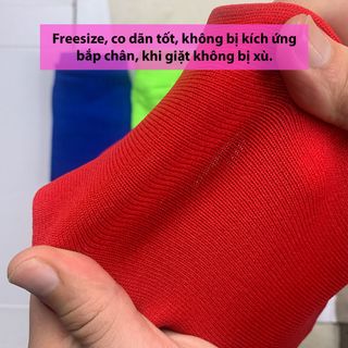 Tất ống đồng đá bóng, vớ xỏ ống chân thể thao, chất cotton siêu co dãn, vớ bảo vệ ống đồng giá rẻ