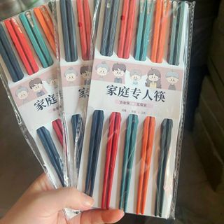 SET 5 ĐÔI ĐŨA SỢI THỦY TINH NHẬT BẢN
