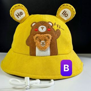 Nón bucket trẻ em hai chú gấu CQ