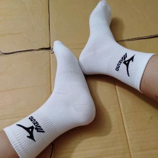 Tất vớ dệt kim N-ike, A-didas trắng đen chính hãng, tất M-izuno thể thao, vớ cổ trung nam nữ
