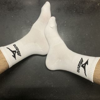 Tất vớ dệt kim N-ike, A-didas trắng đen chính hãng, tất M-izuno thể thao, vớ cổ trung nam nữ