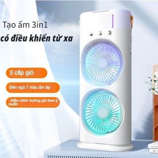 QUẠT PHUN SƯƠNG A3 PLUS 2 TẦNG ĐÈN LED giá sỉ