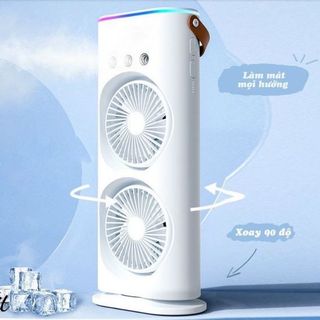 QUẠT PHUN SƯƠNG A3 PLUS 2 TẦNG ĐÈN LED