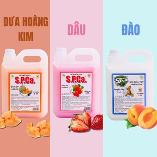 Nước rửa tay kháng khuẩn S.P.Ca can 5L rửa sạch vết bẩn, khử mùi an toàn với da tay - SPCa000007
