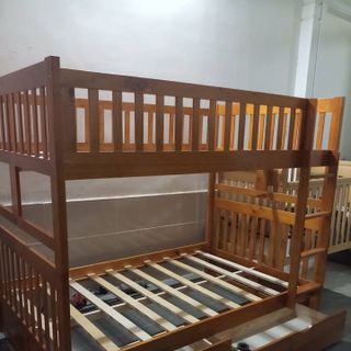Giường tầng trẻ em có hộc kéo 1.4m x 1.93m xuất khẩu | Mã: BF 015HK | Giường Tầng DAV