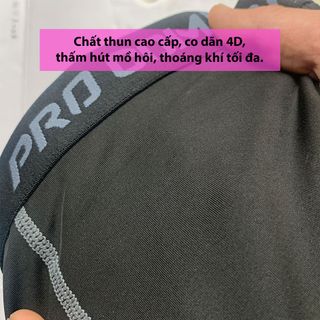Quần đùi giữ nhiệt thể thao nam, quần legging dáng nam tập gym, đá bóng, co dãn 4D, quần lót giữ nhiệt Kombat Pro