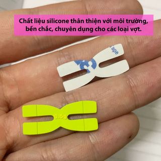 Miếng dán cân bằng vợt chữ H, tăng độ nặng cho vợt, giúp căng lưới, Miếng dán silicone cố định vợt cầu lông