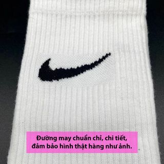 Tất vớ dệt kim N-ike, A-didas trắng đen chính hãng, tất M-izuno thể thao, vớ cổ trung nam nữ