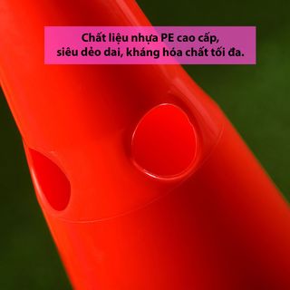 Nấm chiến thuật tập bóng đá, có lỗ xỏ gậy bổ trợ nhiều bài tập, marker khởi động chạy, nhảy, nấm chóp chướng ngại vật