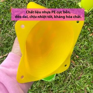 Nấm chiến thuật tập bóng đá, marker luyện bóng đá, cone khởi động thể thao, nấm chướng ngại vật
