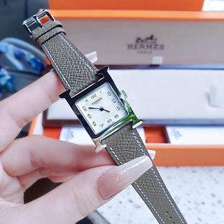 ĐỒNG HỒ NỮ CAO CẤP HEMES DÂY DA MẶT SỐ NIỀNG TRƠN BẠC 1