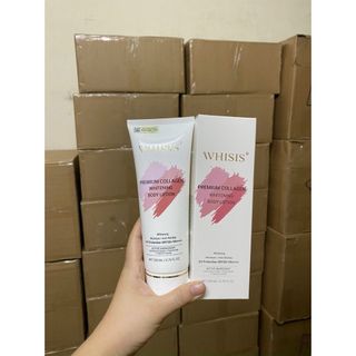 Kem Dưỡng Body Whisis Premium Collagen Whitening Body Lotion Dưỡng Trắng, Nâng Tone, Chống Nắng SPF50+ PA++++ 200ml