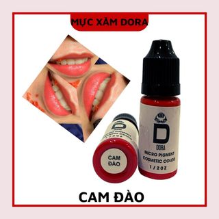 Mực phun xăm môi, mày hữu cơ Dora siêu đậm 5ml, mực phun xăm chính hãng