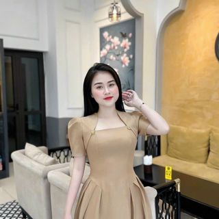 Đầm dự tiệc sang trọng với chất liệu cotton lạnh cao cấp, mềm mại, sang trong,thanh lịch bigsize N43
