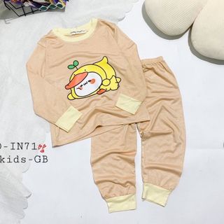 [Bé:8-27kg] Bộ Quần Áo Dài Tay Minky Mom Thun Lạnh Mềm Mịn, Viền Cổ, In Động Vật Cho Bé Trai, Gái 0-7 Tuổi- Mã: TD-IN71