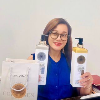 COMBO DẦU GỘI + XẢ COLLAGEN VINGE 1000 ml/chai ( Hàng công ty Chính Hãng )