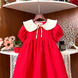 ĐẦM XÔ SỌ CỔ SEN PHỐI MÀU