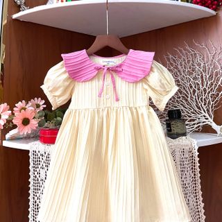 ĐẦM XÔ SỌ CỔ SEN PHỐI MÀU