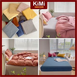 Bộ Bedding Ga Gối Chất Liệu Cotton Tici Mềm Mịn CHƯA GỒM CHĂN Dùng Decor Phòng Ngủ Sang Trọng