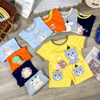 [Bé:6-27kg] Bộ Quần Áo Cộc Tay Minky Mom, Vải Thun Lạnh Thoáng Mát In Hình Thú Ngộ Nghĩnh Cho Bé - Mã: TN-IN85