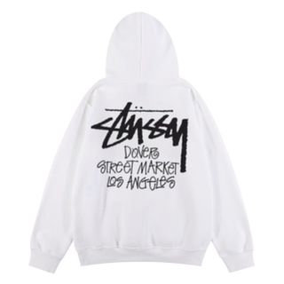 Áo Hoodie Trắng In Stussy Nhiều Mẫu Cho Nam Nữ Form Thoải Mái